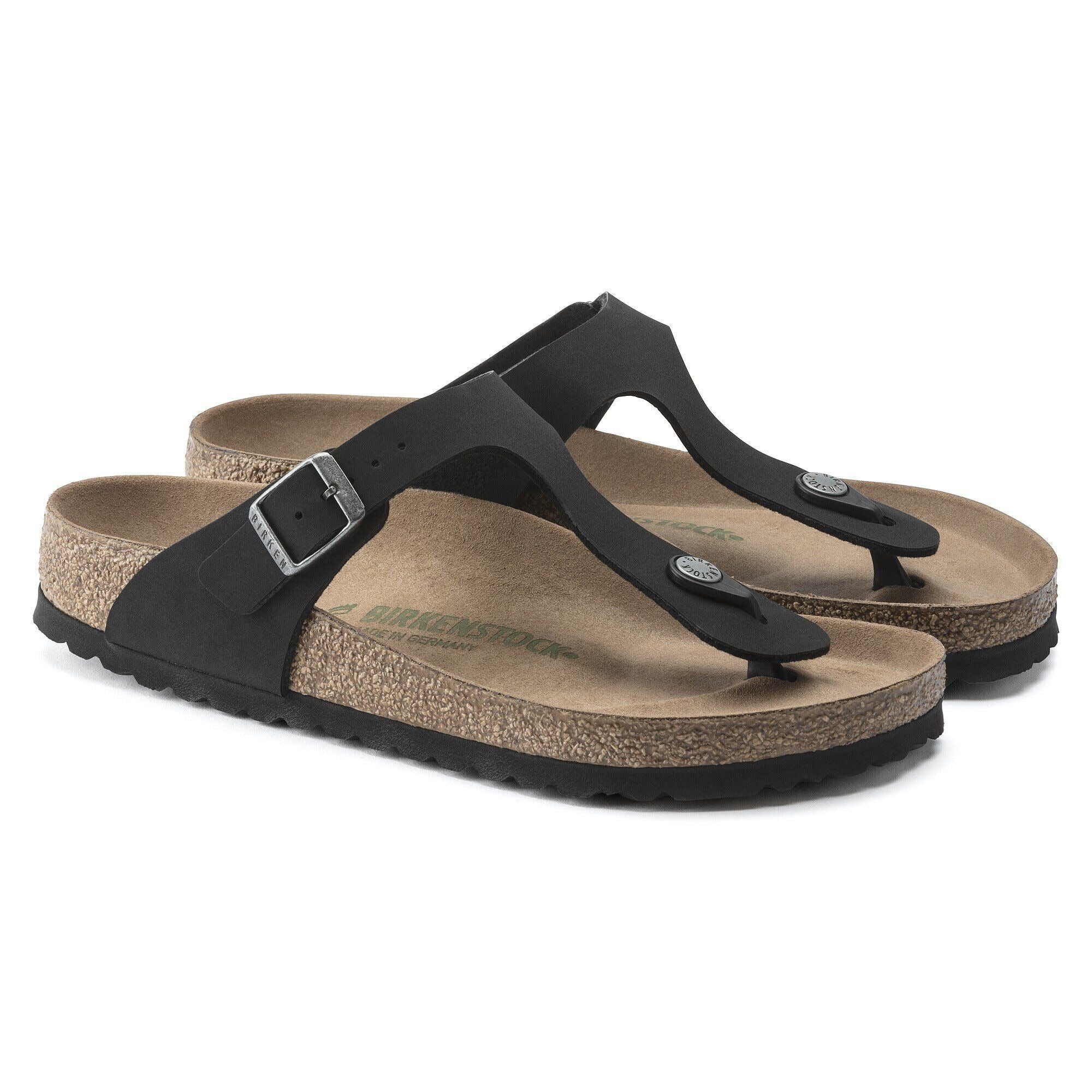 Gizeh | Vegan | Birkibuc | Black – Birkenstock Midtown
