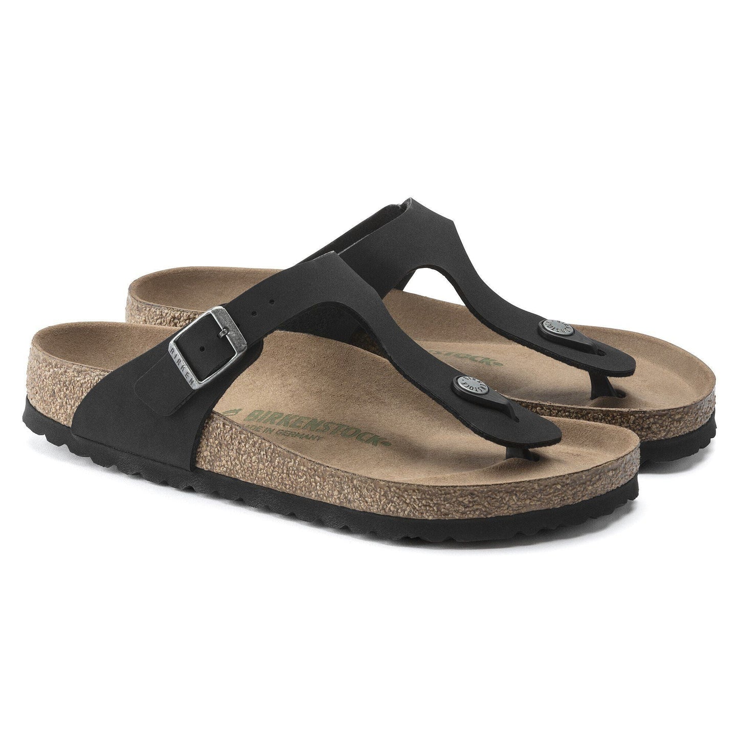 Gizeh | Vegan | Birkibuc | Black - sandals - Birkenstock