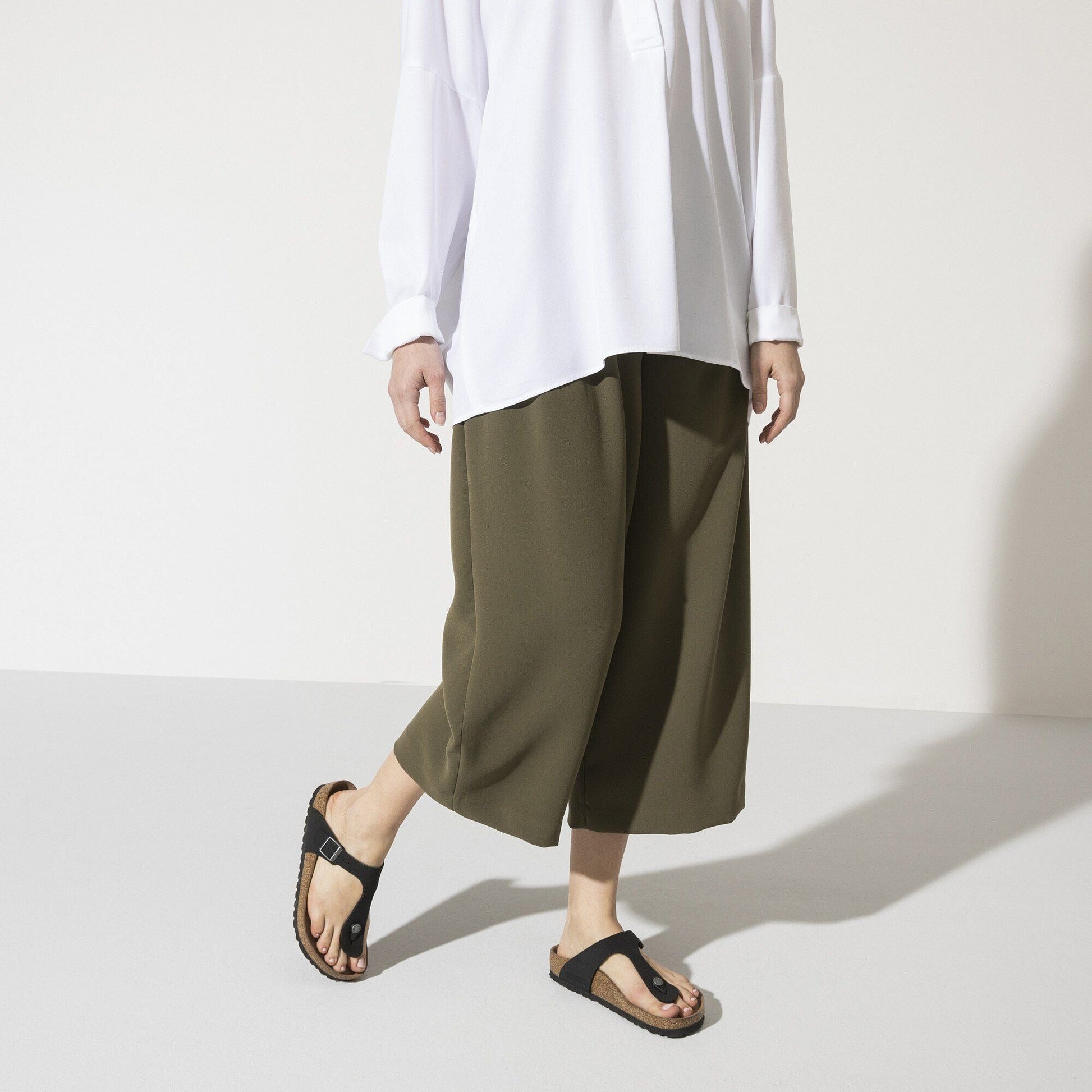 Gizeh | Vegan | Birkibuc | Black - sandals - Birkenstock