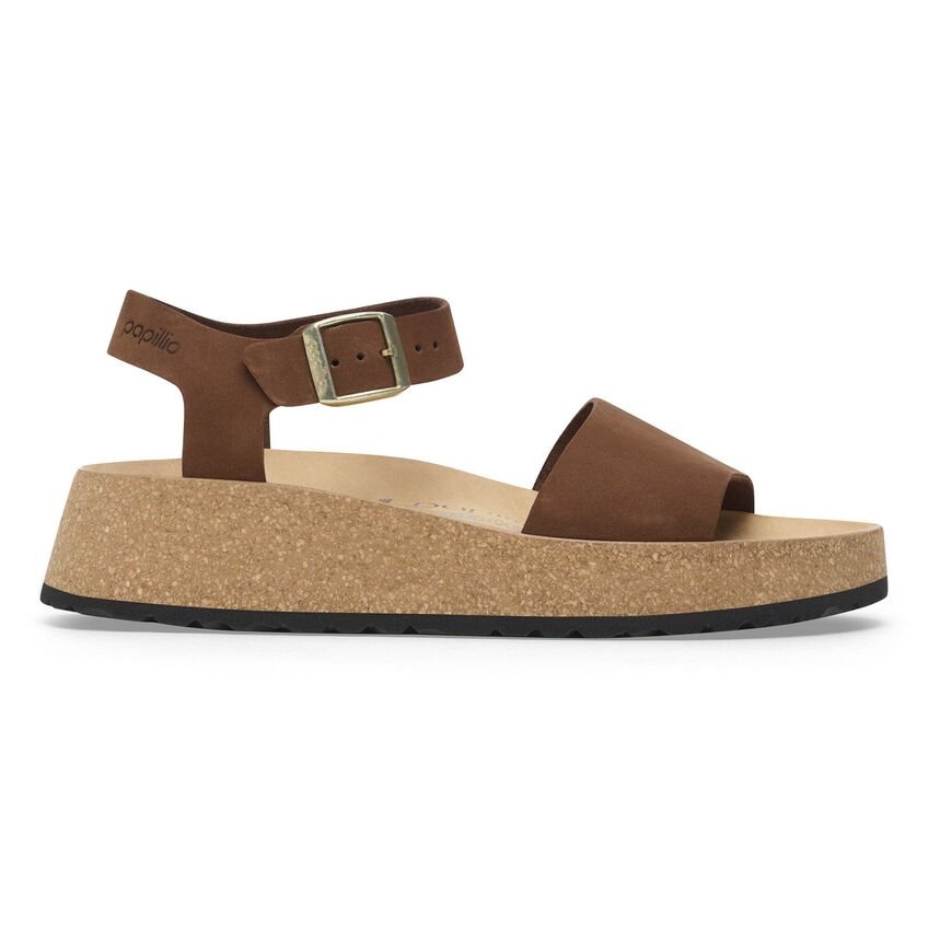 Glenda | Nubuck | Dark Tea - Sandals - Birkenstock