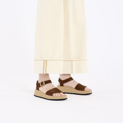 Glenda | Nubuck | Dark Tea - Sandals - Birkenstock