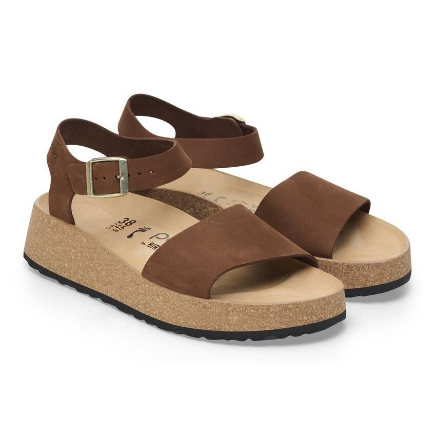 Glenda | Nubuck | Dark Tea - Sandals - Birkenstock