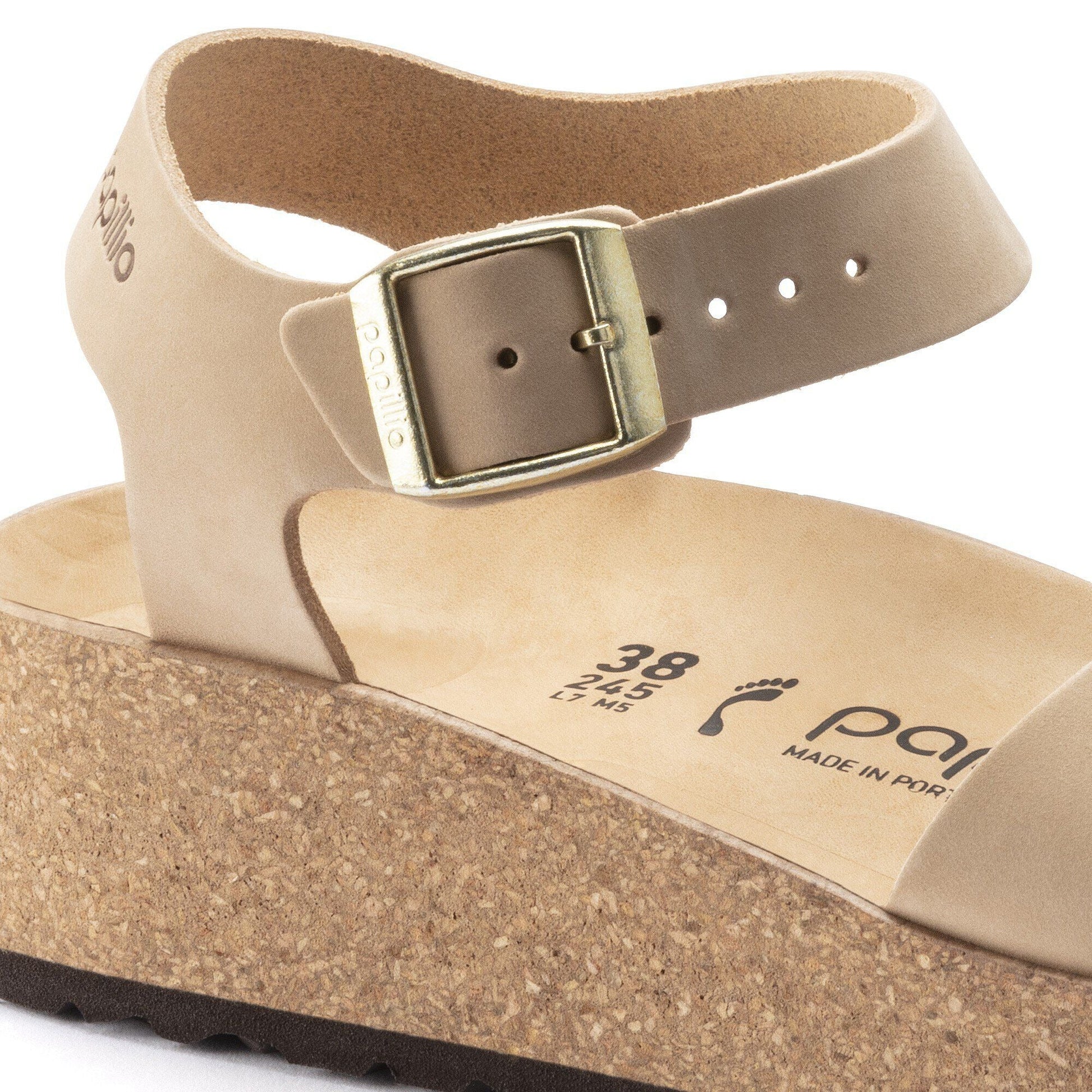 Glenda | Nubuck | Sandcastle - Wedge - Birkenstock