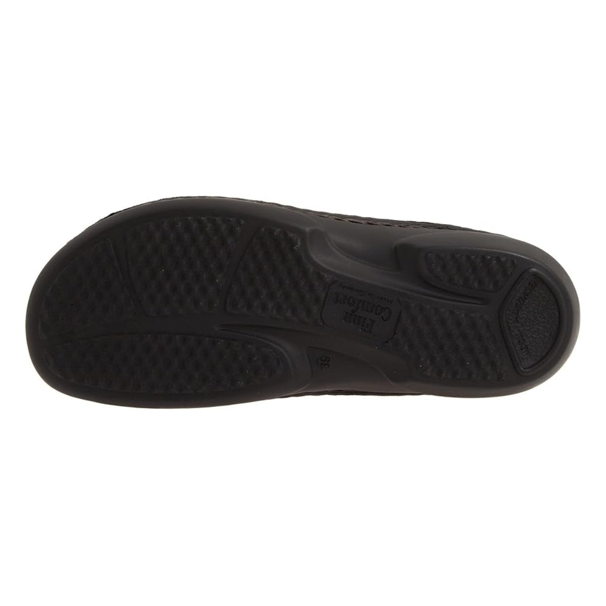 Gomera Soft | Leather| Black Plisseelight - sandals - Finn Comfort