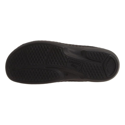 Gomera Soft | Leather| Black Plisseelight - sandals - Finn Comfort