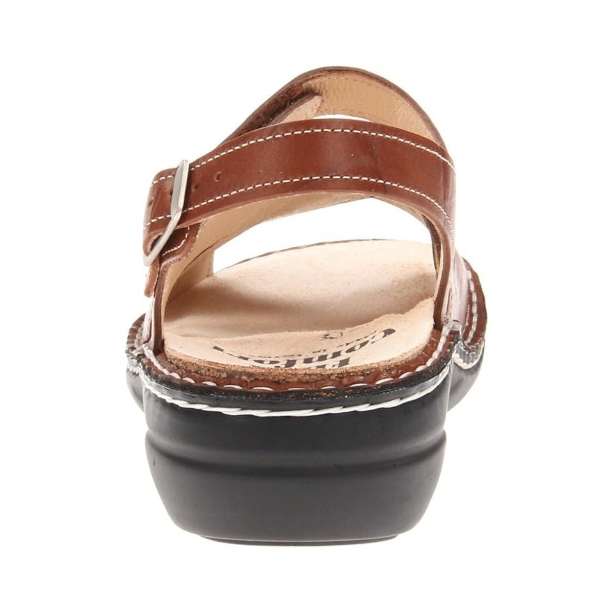 Gomera Soft | Leather| Cognac Plisseelight - sandals - Finn Comfort