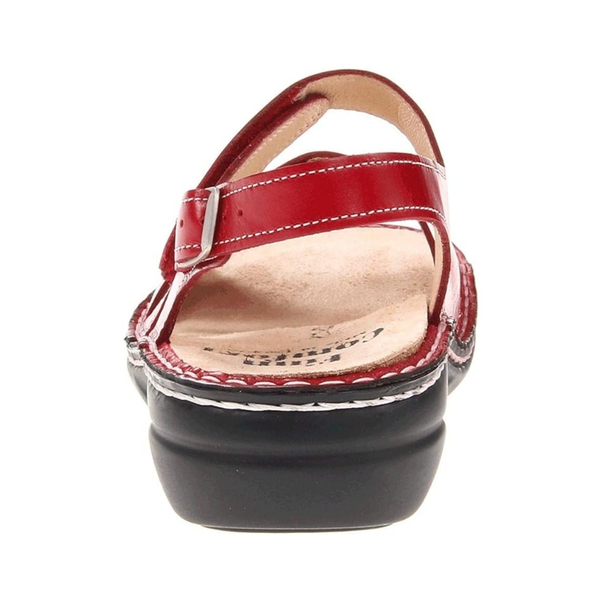 Gomera Soft | Leather| Red Light - sandals - Finn Comfort