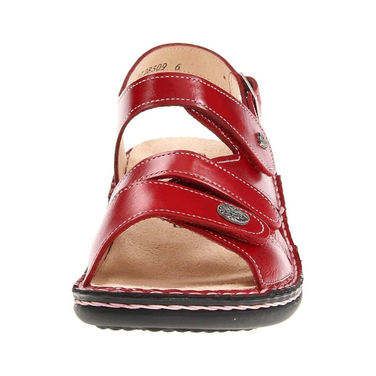 Gomera Soft | Leather| Red Light - sandals - Finn Comfort