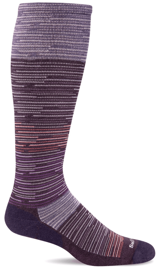 Good Vibes | Compression | Women | Blackberry - Socks - Sockwell