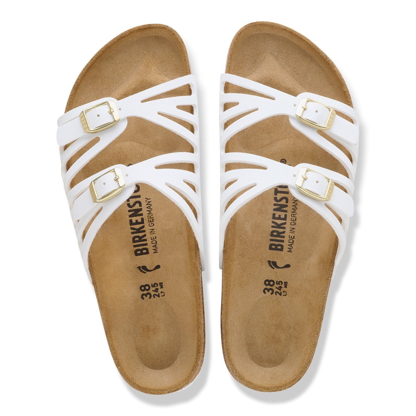 Granada | Birko - Flor | White - sandals - Birkenstock