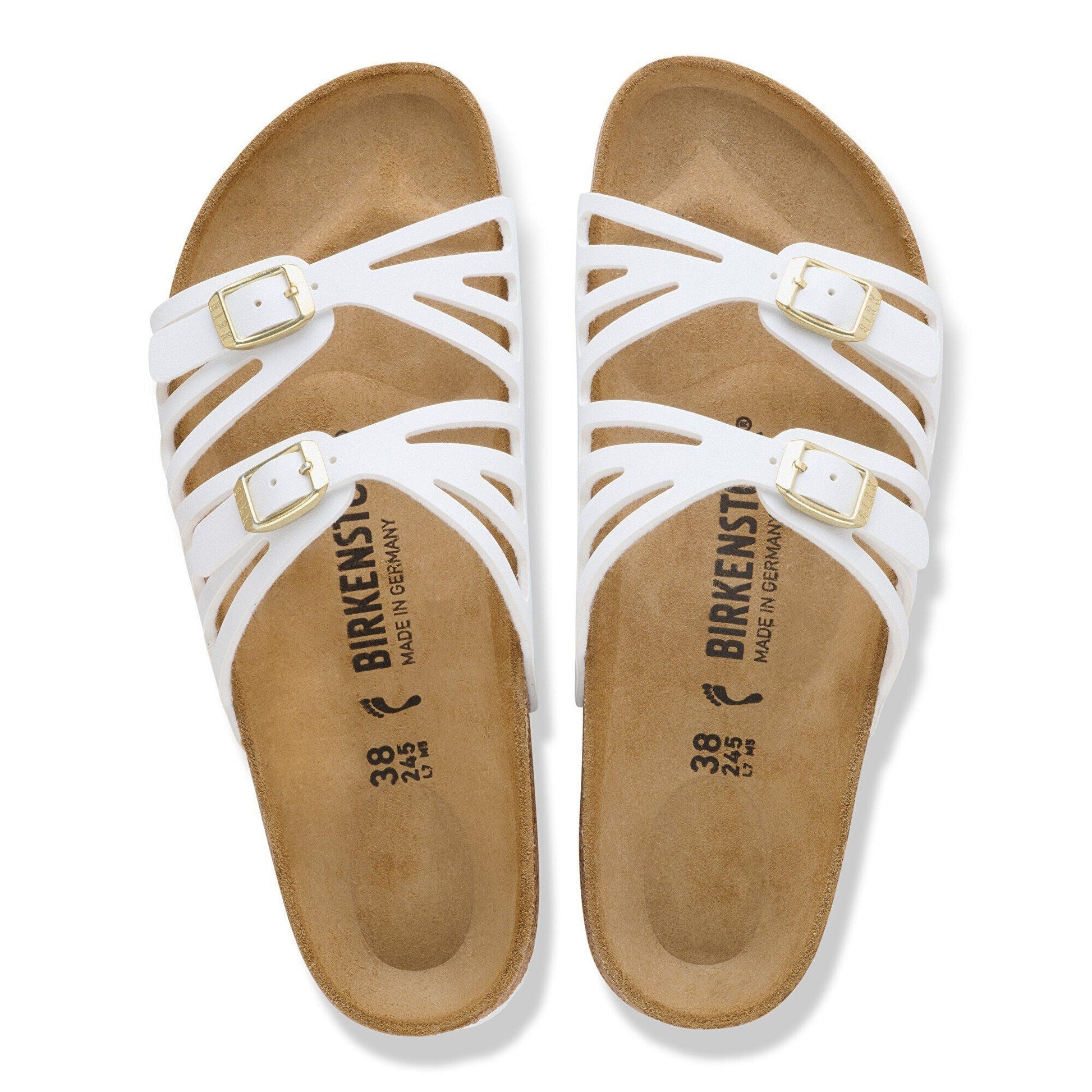 Granada | Birko - Flor | White - sandals - Birkenstock