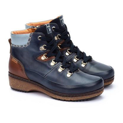 Granada Lace Boot | Leather | Blue - Boot - Pikolinos