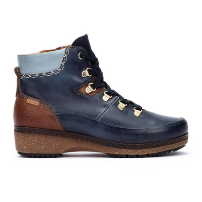 Granada Lace Boot | Leather | Blue - Boot - Pikolinos