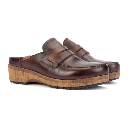 Granada Loafer | Leather | Caoba - clog - Pikolinos