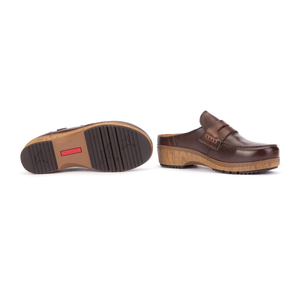 Granada Loafer | Leather | Caoba - clog - Pikolinos