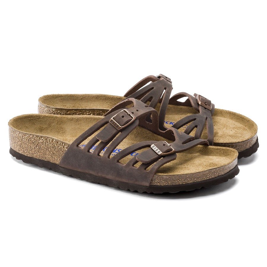 Granada | Soft Footbed | Oiled Leather | Habana Brown - sandals - Birkenstock