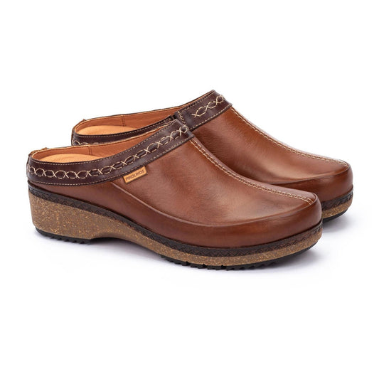 Granada Stitch Clog | Leather | Cuero - clog - Pikolinos