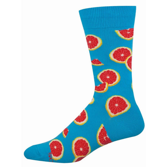 Grapefruit Goodness | Men | Blue - socks - Socksmith