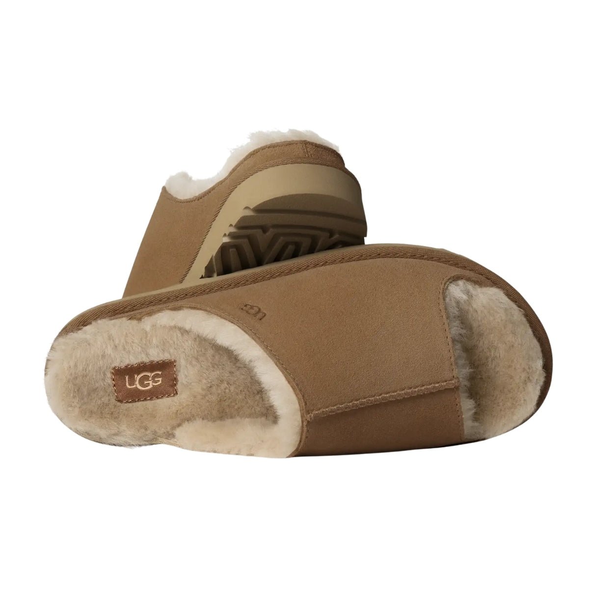 Greenport Slide | Women | Suede/Sheepskin | Chestnut - Slipper - UGG