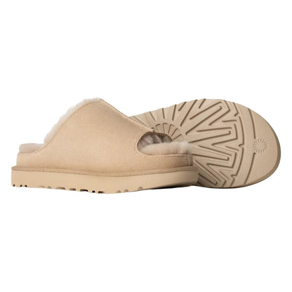 Greenport Slide | Women | Suede/Sheepskin | Sand - Slipper - UGG