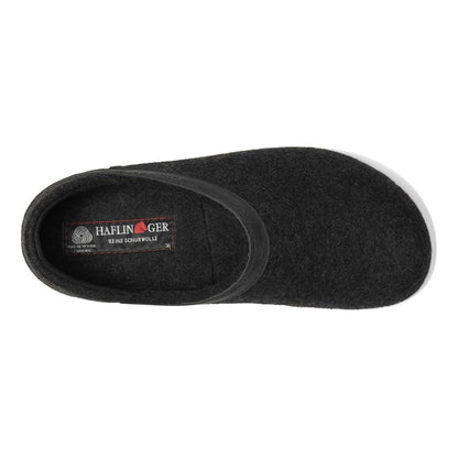 Grizzly Leather Heel GZH | Wool | Charcoal - Slipper - Haflinger