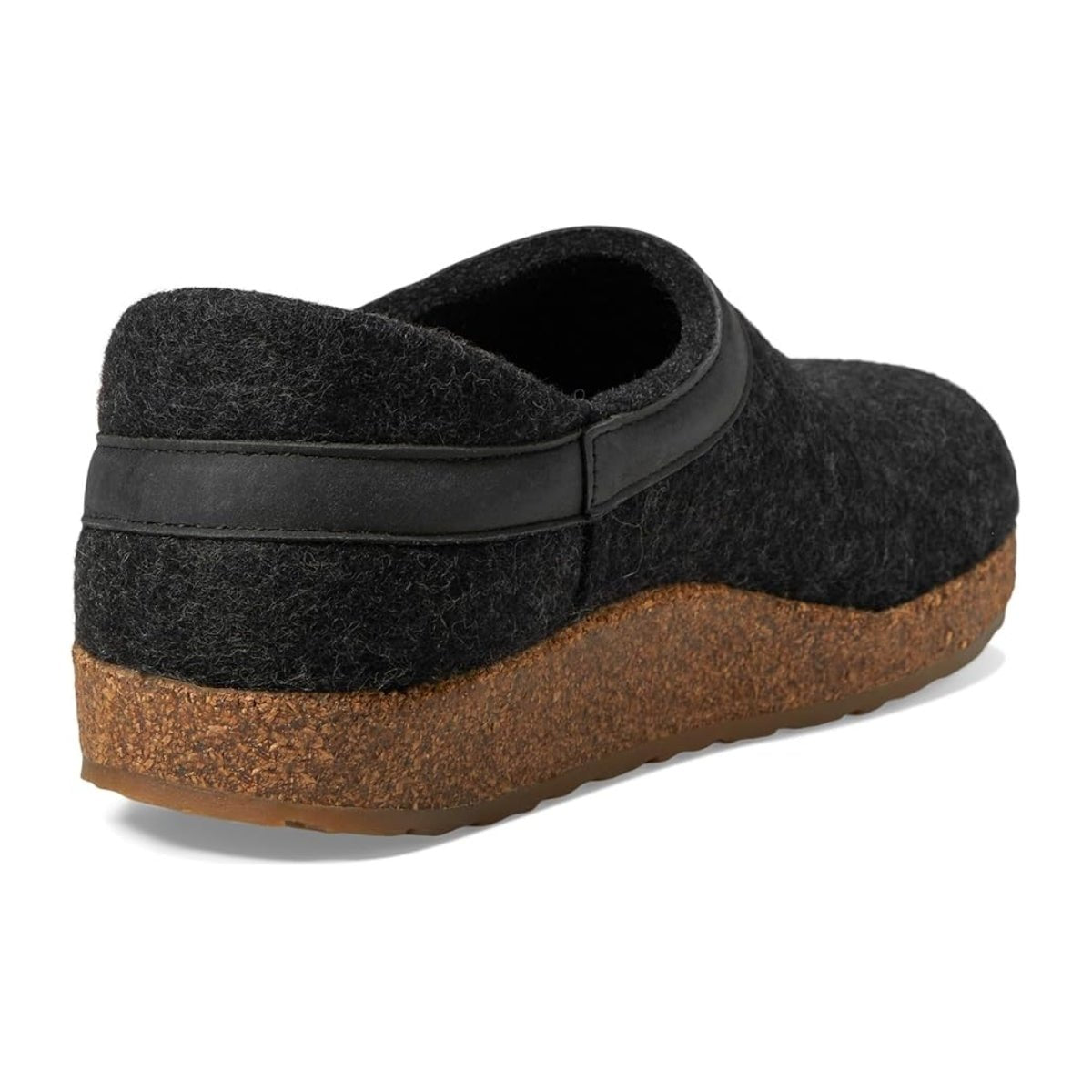 Grizzly Leather Heel GZH | Wool | Charcoal - Slipper - Haflinger
