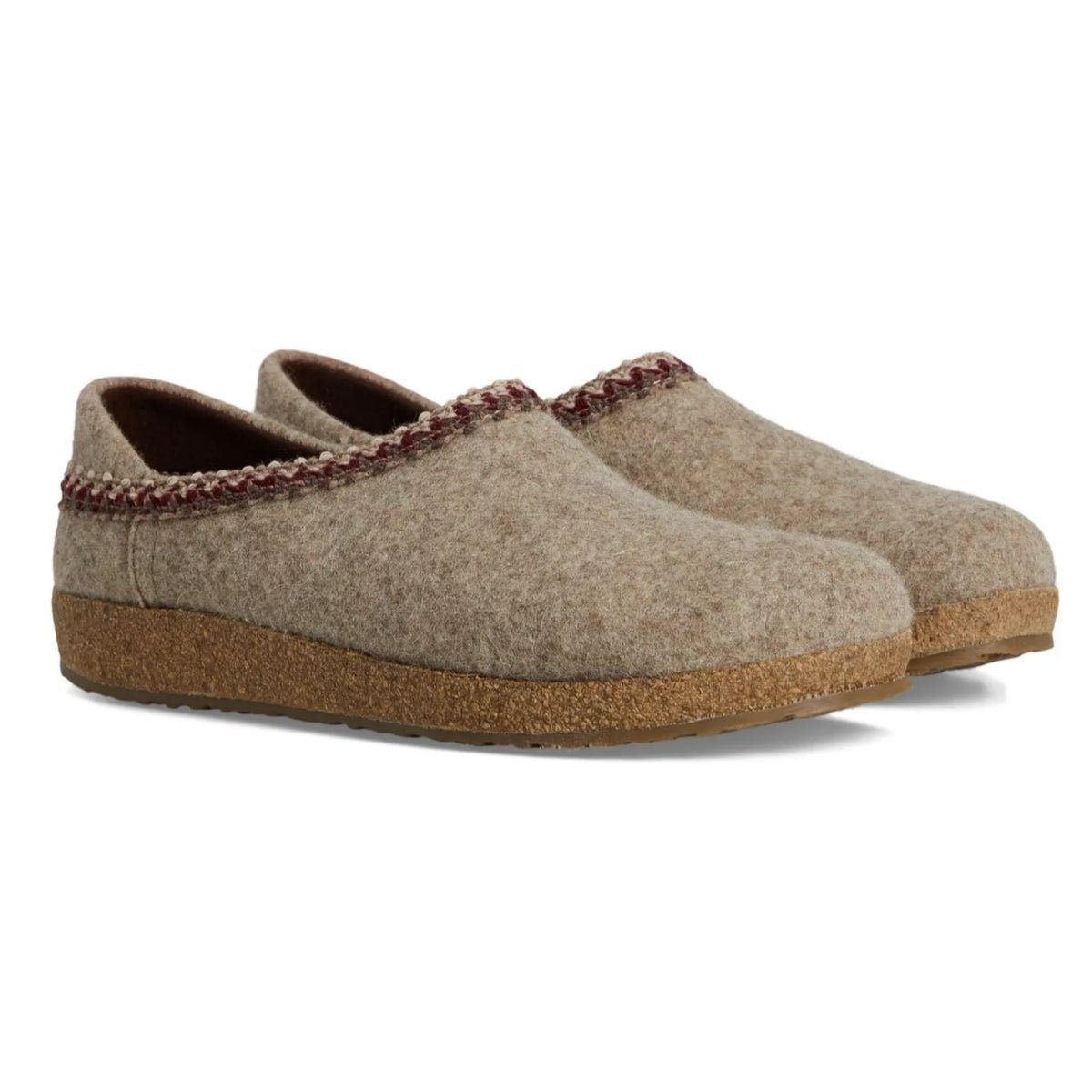 Grizzly Zig Zag Heel GZH | Wool | Beige - Slipper - Haflinger
