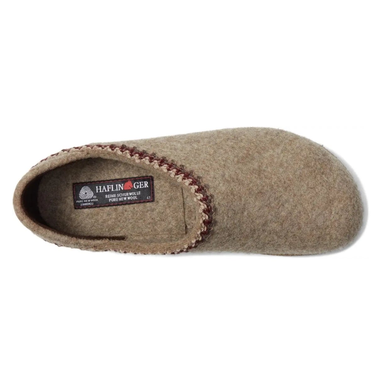 Grizzly Zig Zag Heel GZH | Wool | Beige - Slipper - Haflinger