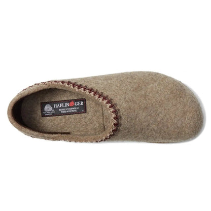 Grizzly Zig Zag Heel GZH | Wool | Beige - Slipper - Haflinger