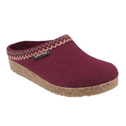 Grizzly Zig Zag | Wool | Bordo - Slipper - Haflinger