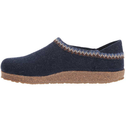 Grizzly Zig Zag | Wool | Captain Blue - Slipper - Haflinger