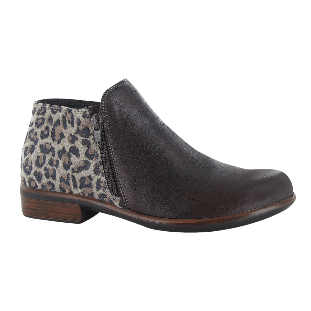 Helm | Cheetah Suede/Soft Brown Leather - Boot - Naot