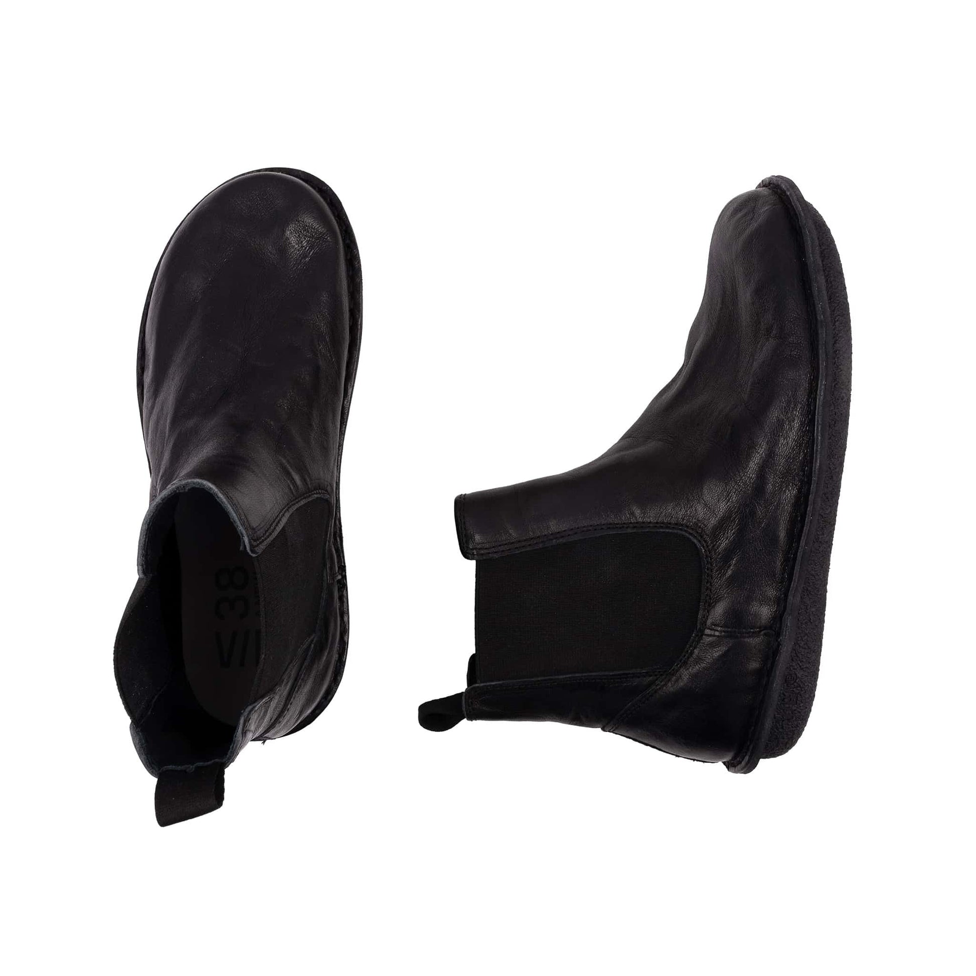 Helsinki | Leather | Preto Black - Boot - VIBAe