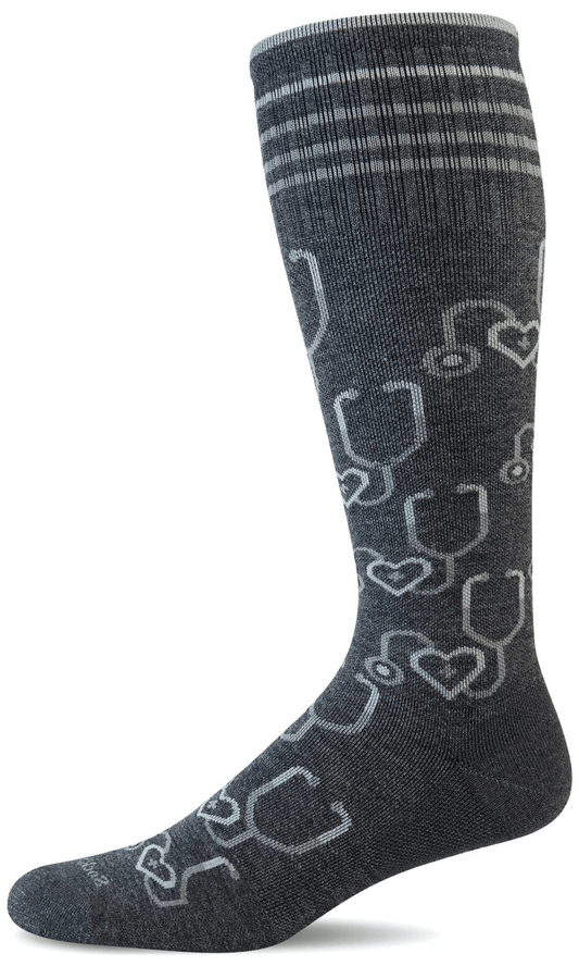 Hero | Compression | Women | Charcoal - socks - Sockwell