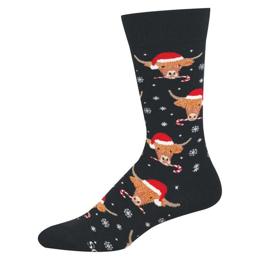 Highland Holidays | Men | Black - socks - Socksmith