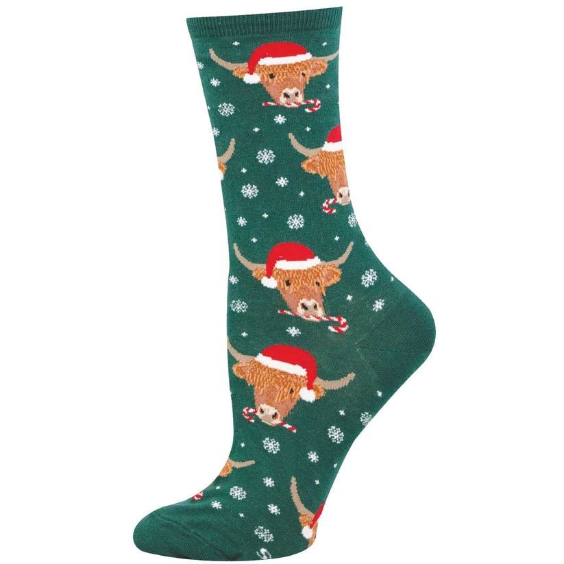 Highland Holidays | Women | Green - socks - Socksmith