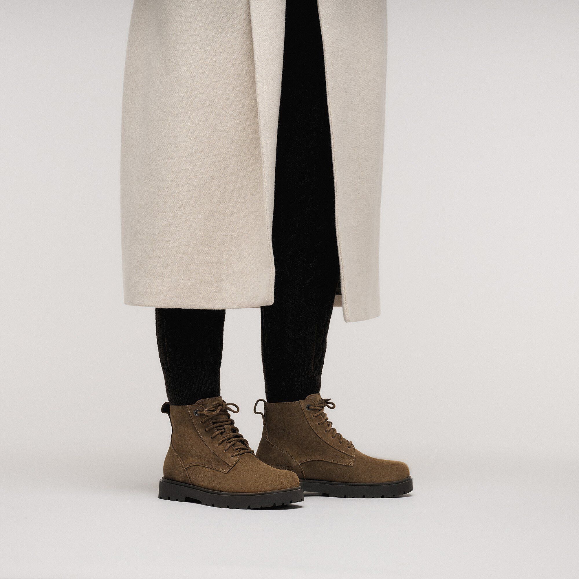 Highwood Lace Mid | Women | Suede | Dark Tea – Birkenstock Midtown