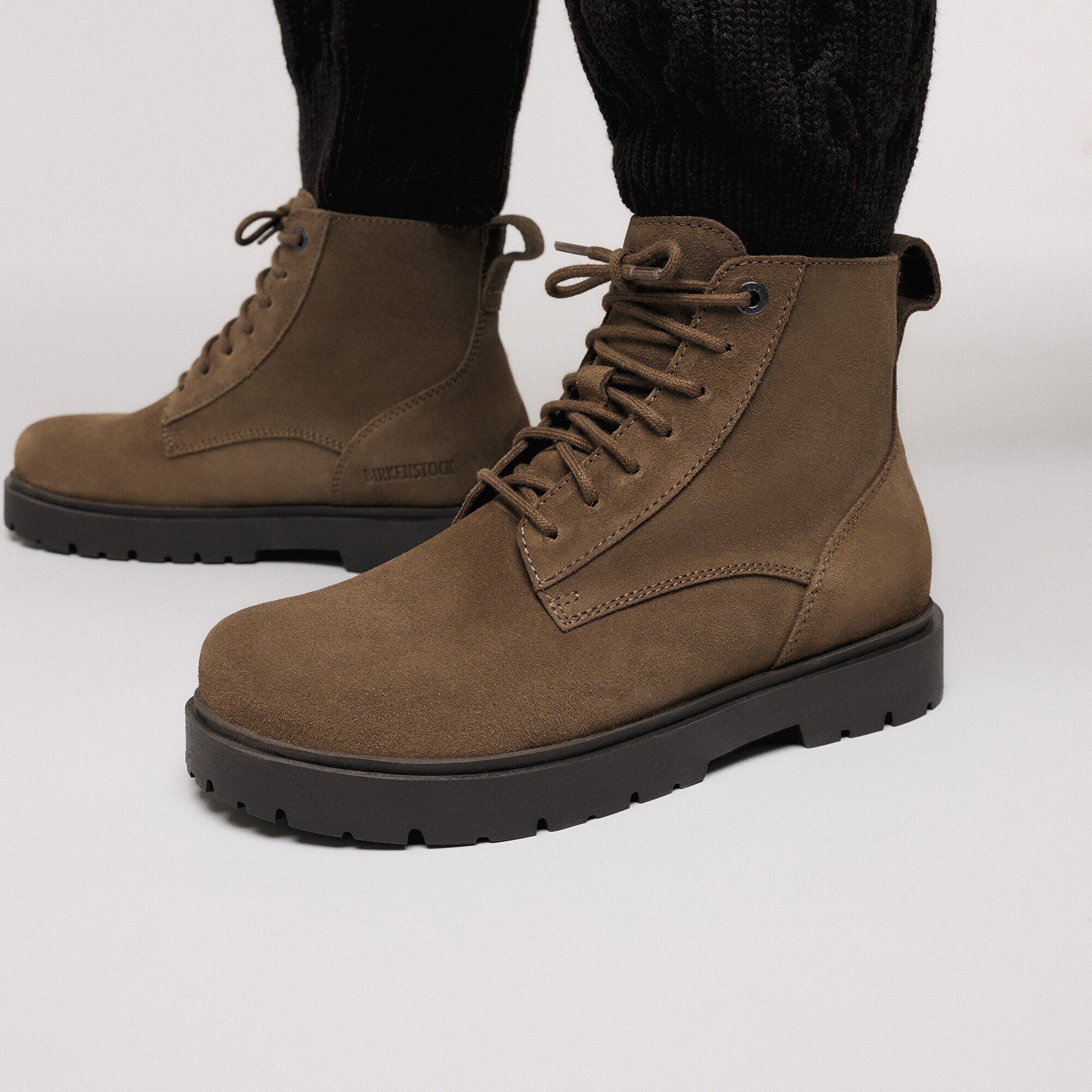 Highwood Lace Mid | Women | Suede | Dark Tea – Birkenstock Midtown