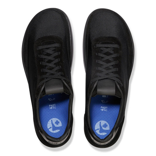 Honnef City | Suede/Textile | Black/Black - shoe - Birkenstock