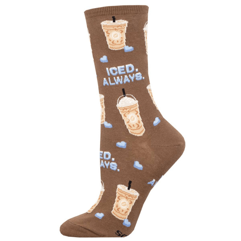 Iced Always | Women | Brown Heather - Socks - Socksmith