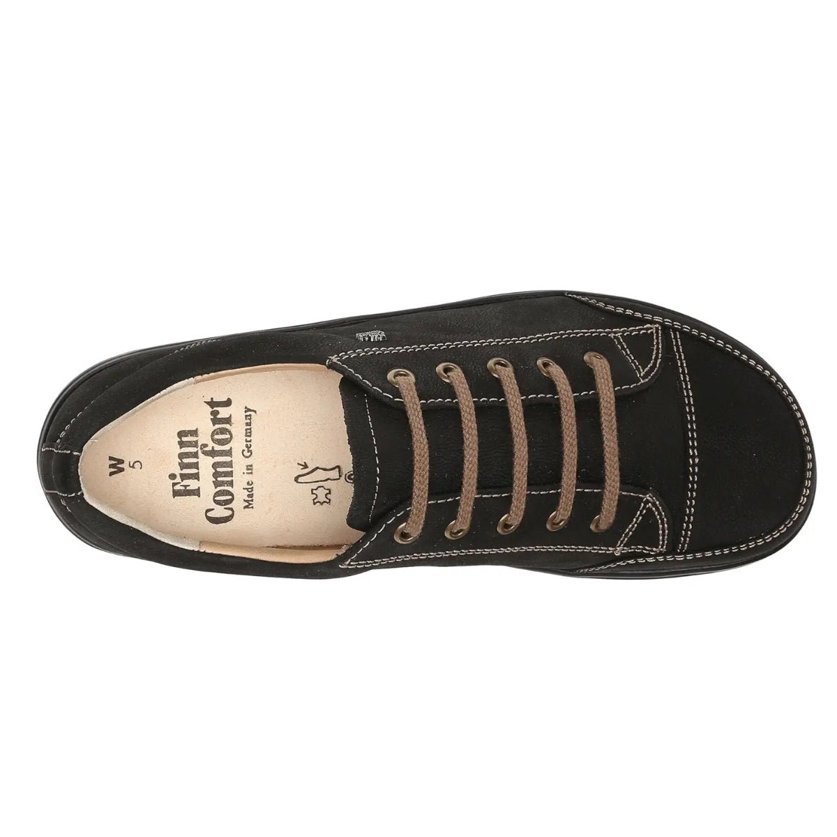 Ikebukuro | Nubuck | Black Rodeobuk - shoe - Finn Comfort