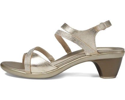 Innovate | Radiant Gold Leather/Gold w/ Gold Rivets - Sandals - Naot