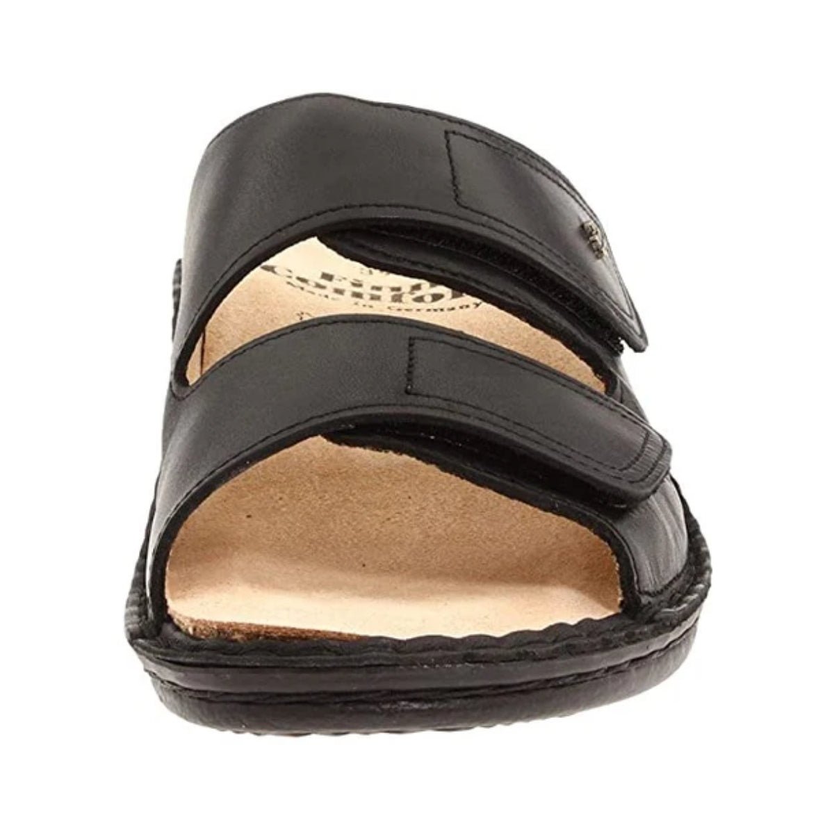 Jamaika | Leather | Black Nappaseda - sandals - Finn Comfort