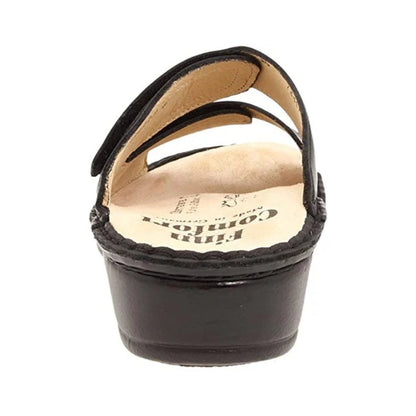 Jamaika | Leather | Black Nappaseda - sandals - Finn Comfort