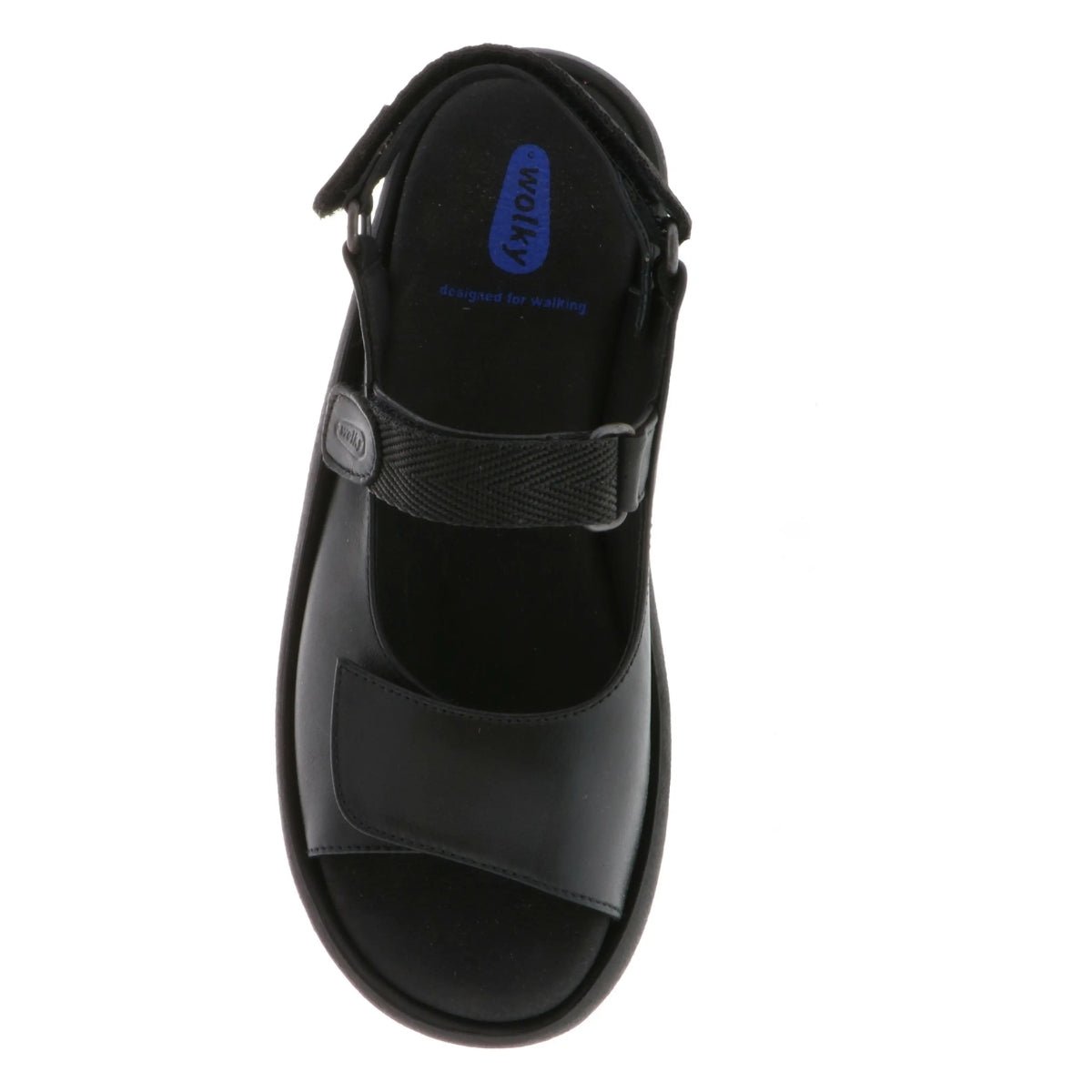 Jewel | Smooth Leather | Black - sandals - Wolky