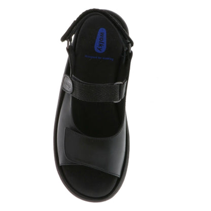 Jewel | Smooth Leather | Black - sandals - Wolky