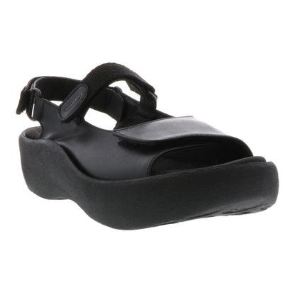 Jewel | Smooth Leather | Black - sandals - Wolky