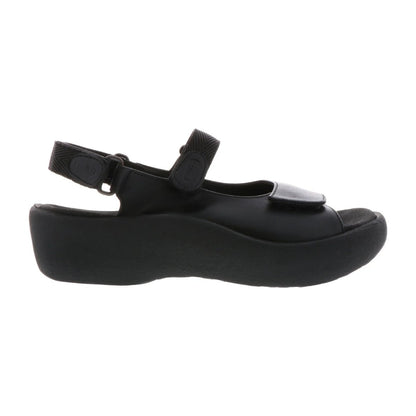 Jewel | Smooth Leather | Black - sandals - Wolky