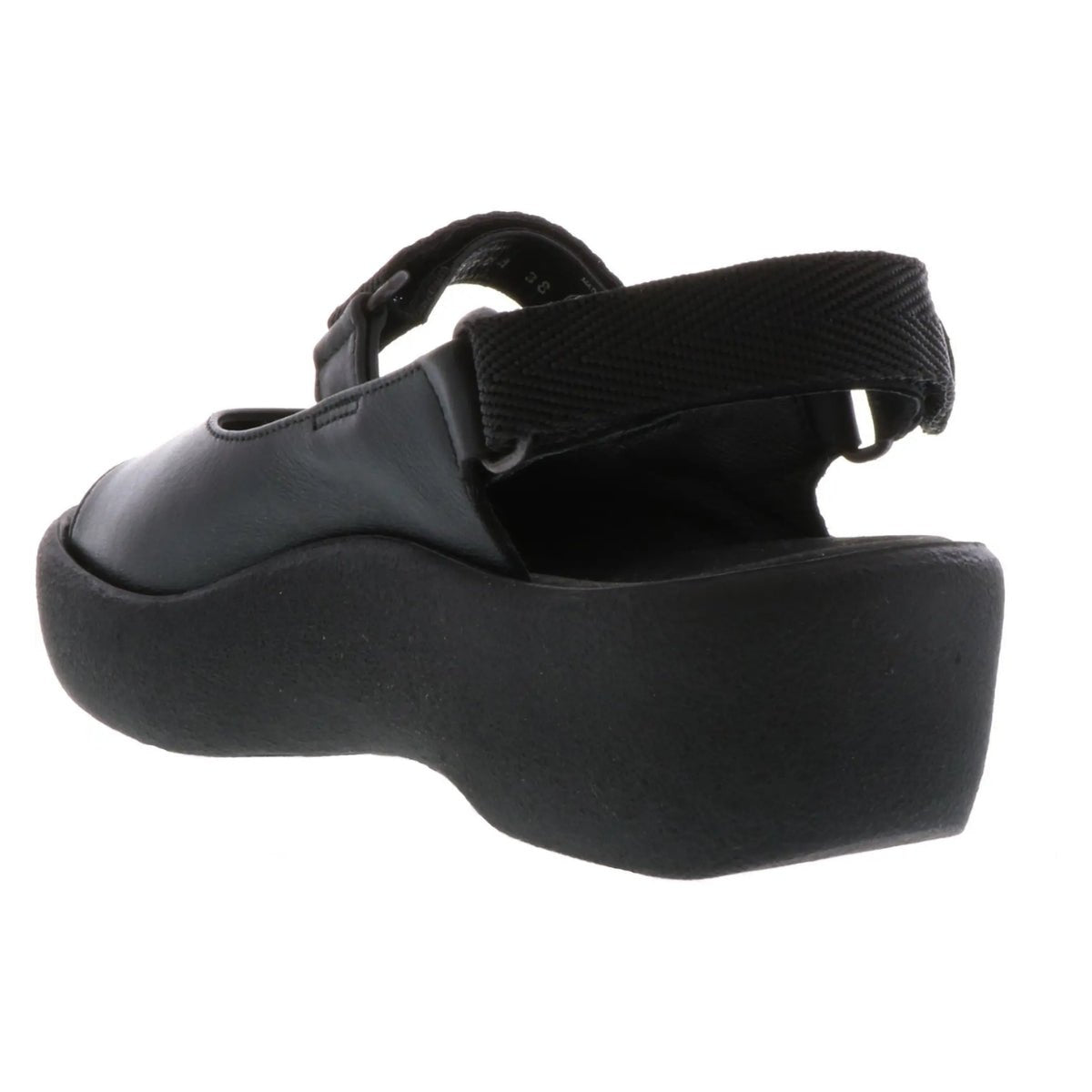 Jewel | Smooth Leather | Black - sandals - Wolky