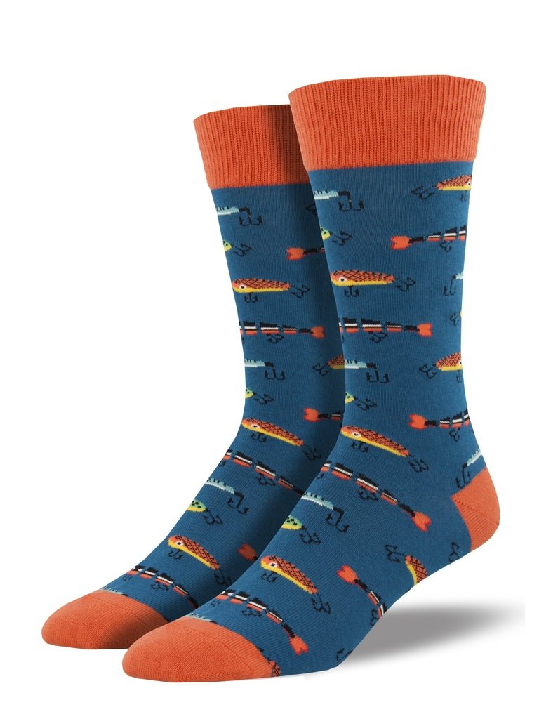 Just Fishin' | Men | Steel Blue - Socks - Socksmith